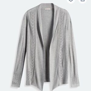 Gray Women's Open Front Cardigan Sweater